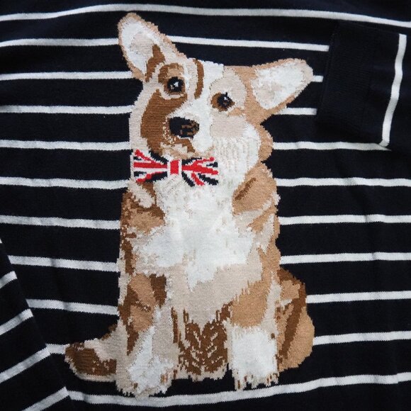 Talbots Striped Corgi Knit Sweater – Size S, Chest 18″, Sleeve 23″, Length 22″ - Picture 3 of 8